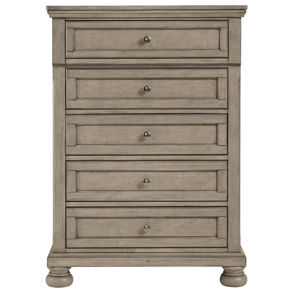 Signature Design by Ashley Lettner Youth 5 Drawer Chest in Light Gray, , large