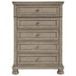 Signature Design by Ashley Lettner Youth 5 Drawer Chest in Light Gray, , large