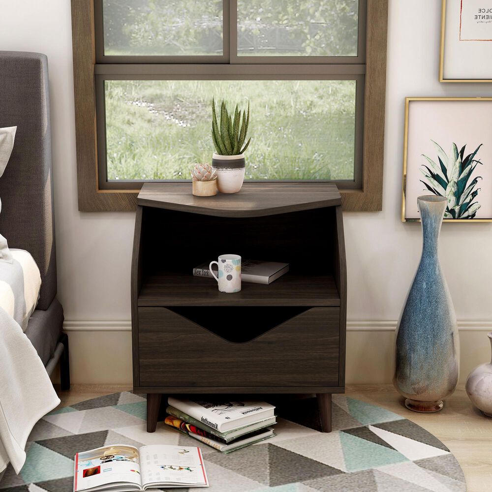 Furniture of America Mitchell End Table in Wenge, , large