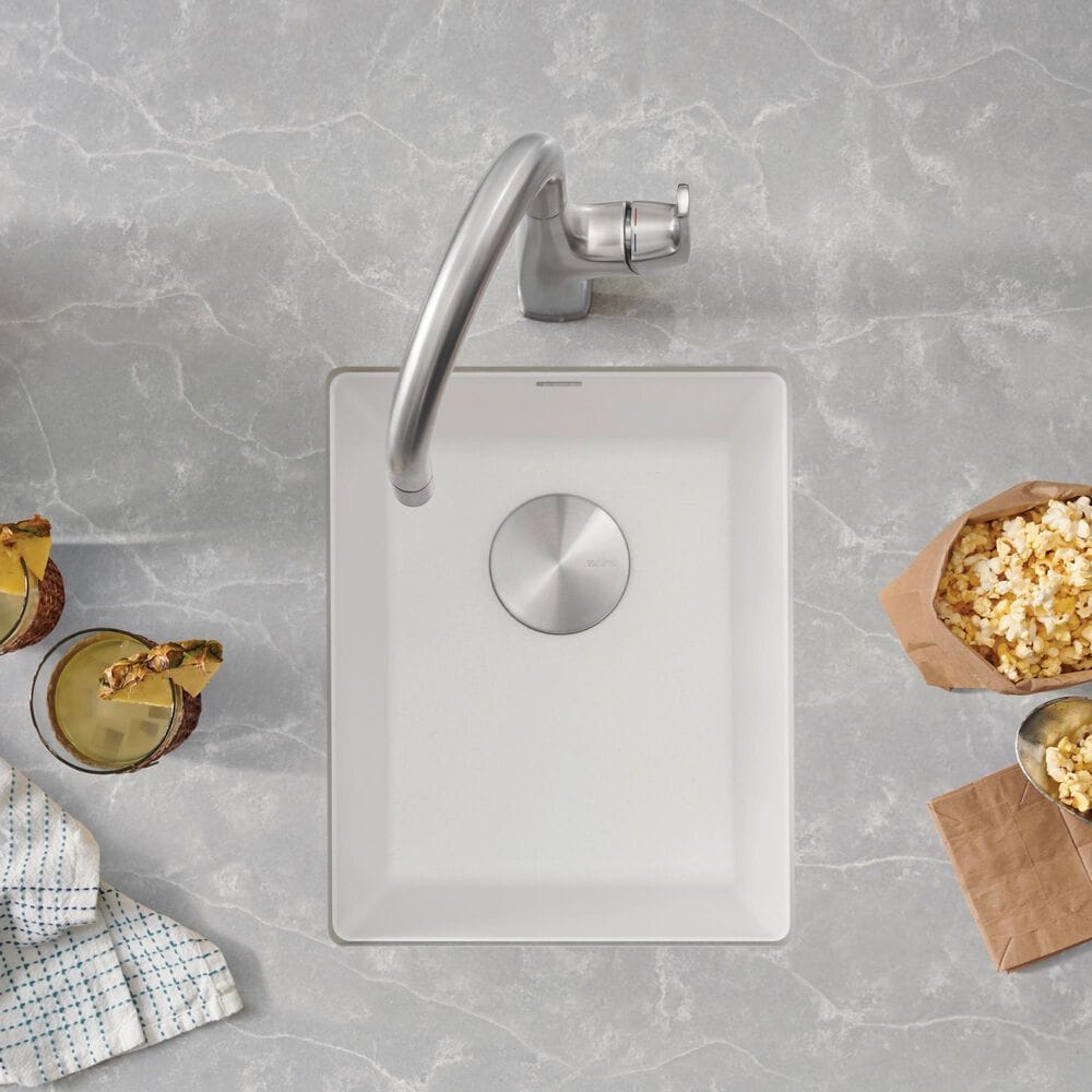 Blanco Precis 14&quot; Bar Sink in White, , large
