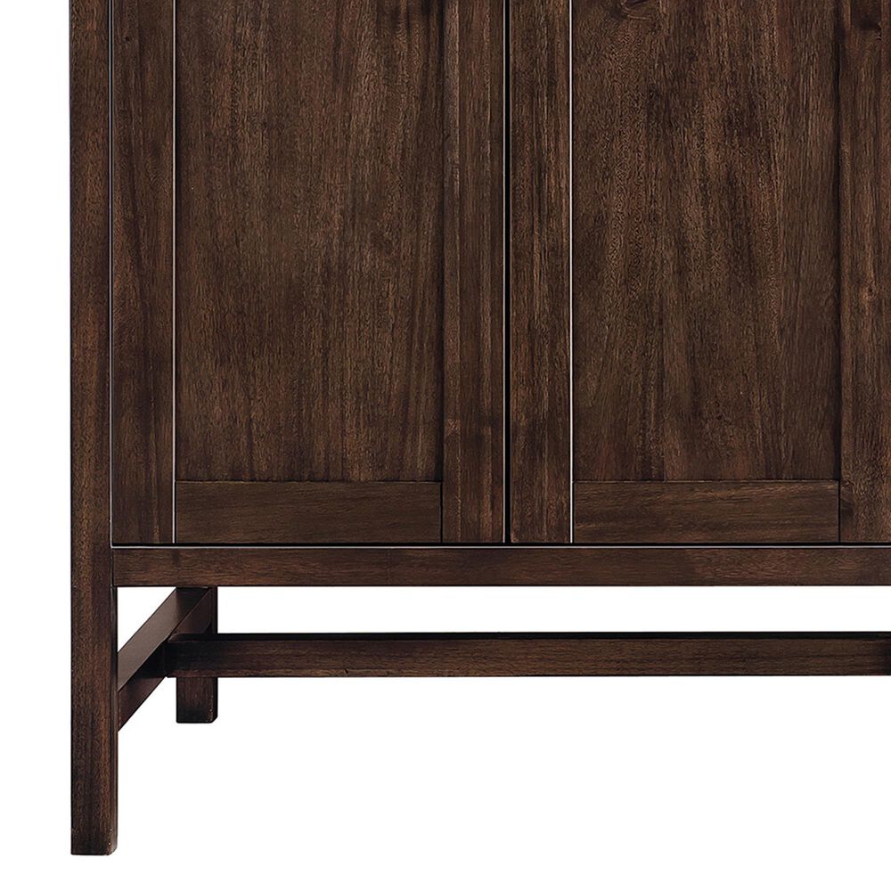 James Martin Vanities Addison 72&quot; Double Bathroom Vanity in Mid-Century Acacia with 3 cm Parisien Bleu Quartz Top and Rectangular Sinks, , large