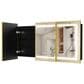 HOMLUX 60" x 32" Bathroom Medicine Cabinet with Mirror in Gold, , large
