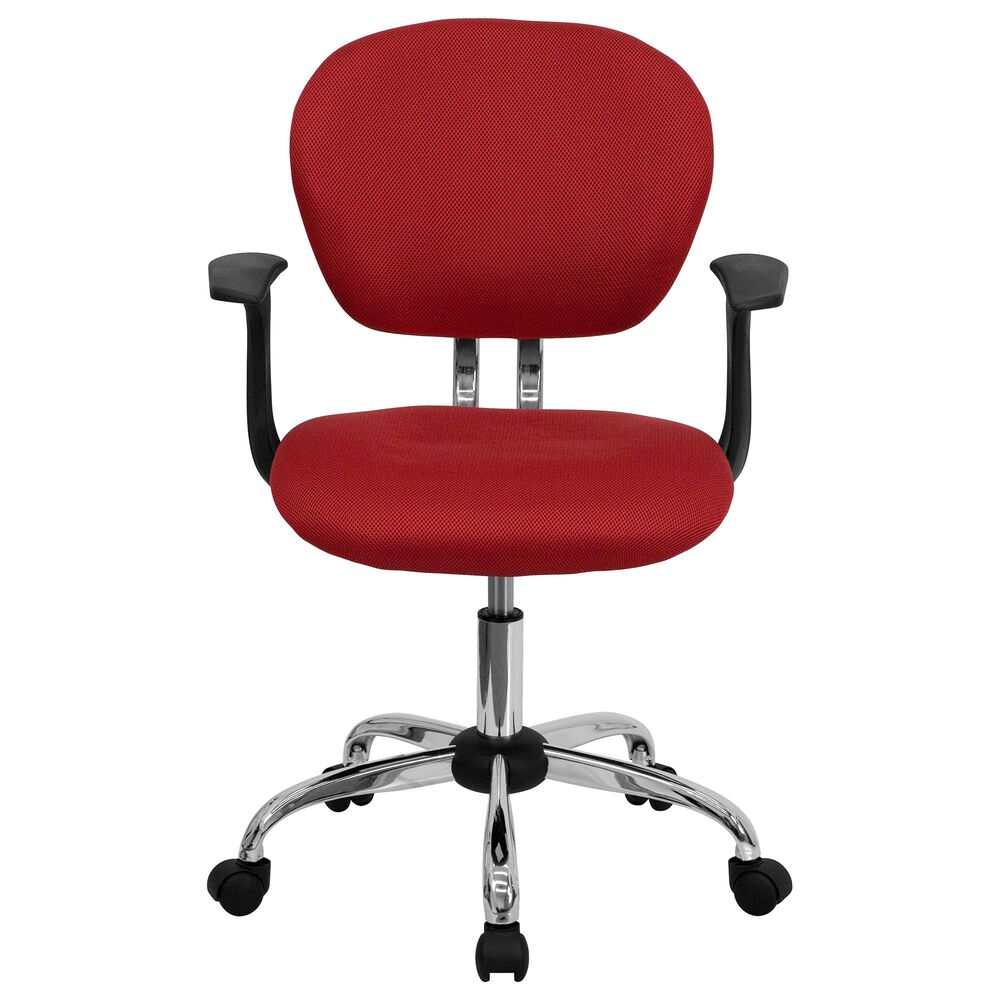 Flash Furniture Swivel Task Chair in Red, , large