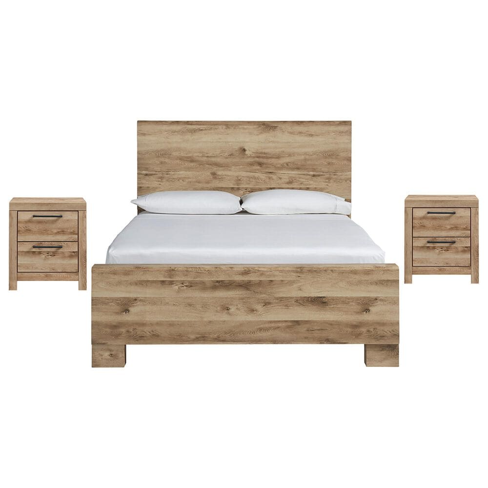 Ashley Hyanna 3-Piece King Bedroom Set in Golden Rustic, , large
