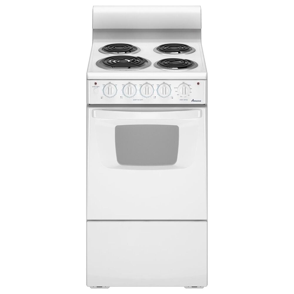 Amana 20" Freestanding Electric Range in White, , large