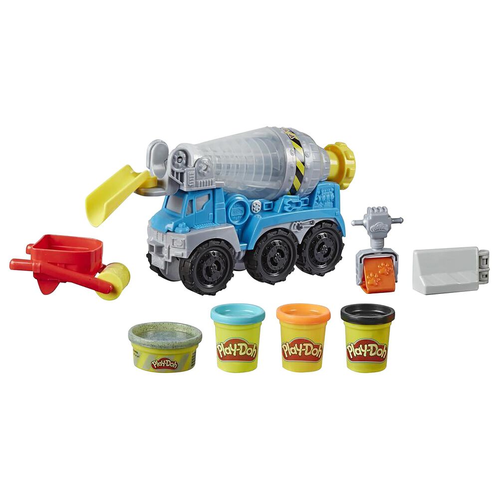 Play-Doh Play-Doh Wheels Cement Truck Toy with 4 Non-Toxic Colors