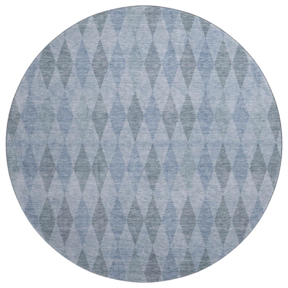 Dalyn Rug Company The Reserve TR2 Denim 8" Round Indoor/Outdoor Area Rug, , large