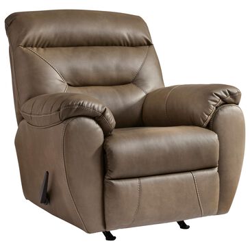Ashley Elksworth Manual Rocker Recliner in Biscotti, , large