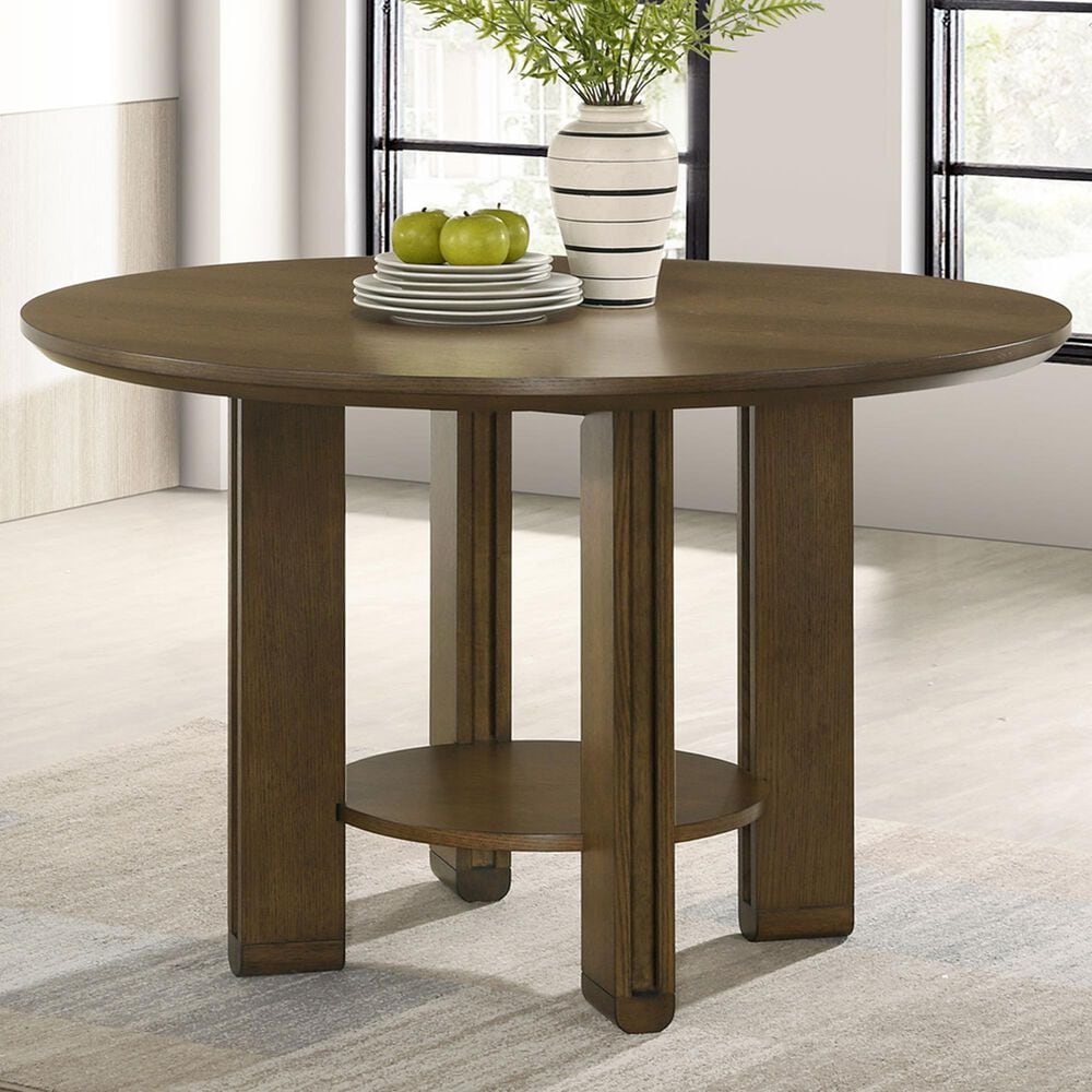 Coaster Ottowa Dining Table in Brown - Table Only, , large