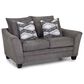 Moore Furniture Eastbrook Stationary Sofa and Loveseat Set in Shasta Charcoal, , large