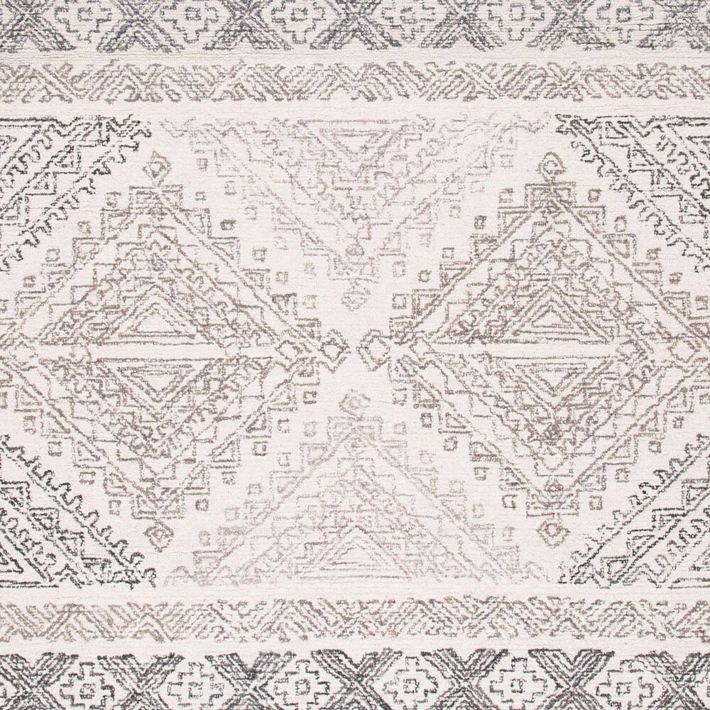 Safavieh Micro-Loop 5&#39; Round Ivory and Light Brown Area Rug, , large
