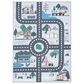 Safavieh Kids Playhouse KPH232M 6"7" x 9" Blue and Dark Grey Rug, , large