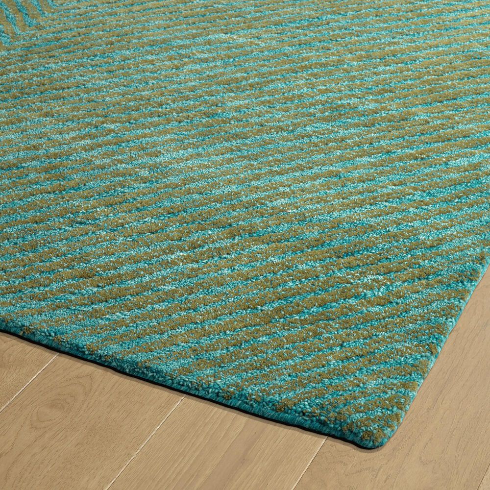 Kaleen Rugs Textura 9' x 12' Turquoise Area Rug NFM