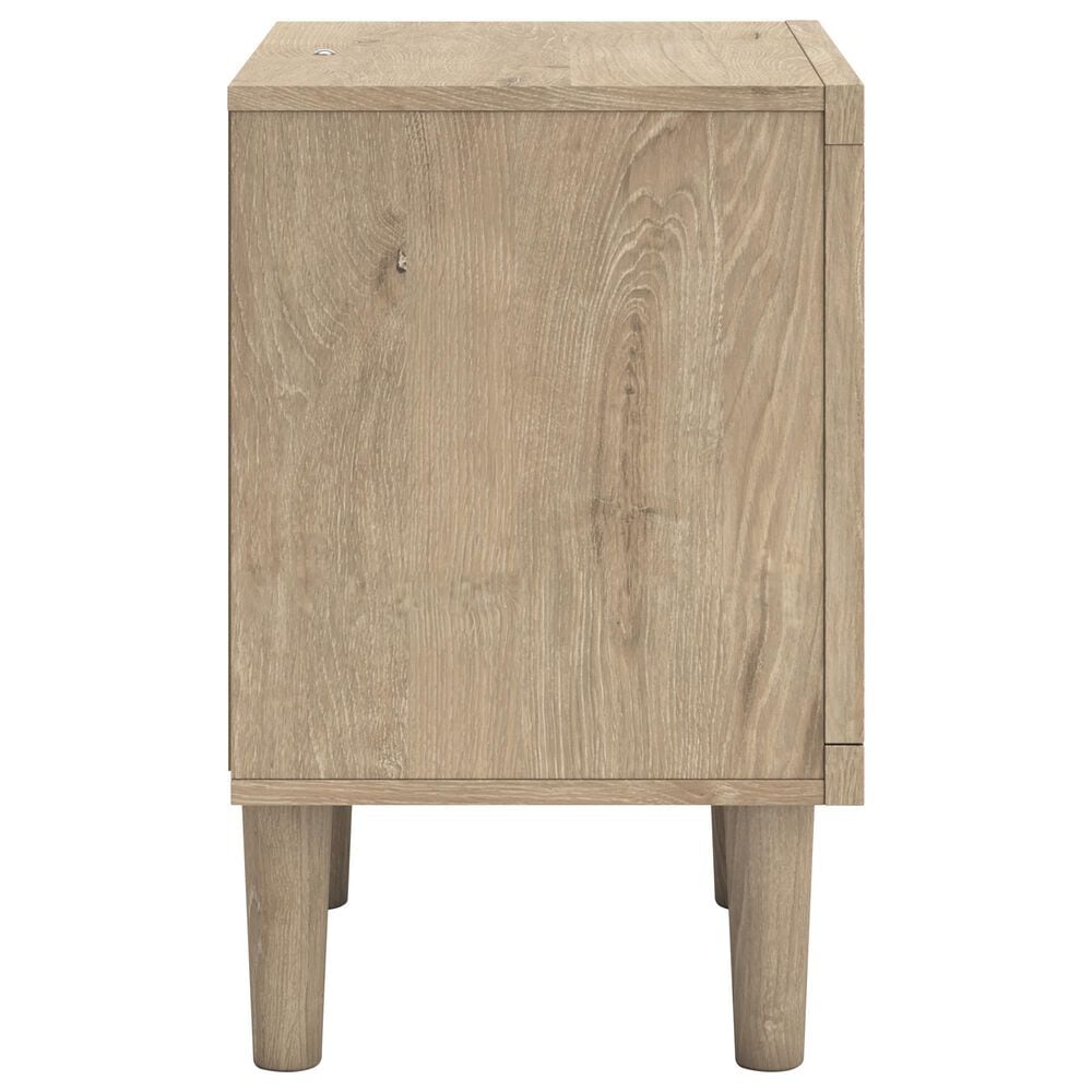 Ashley Cieden Full Bed and Nighstand in Tan, , large