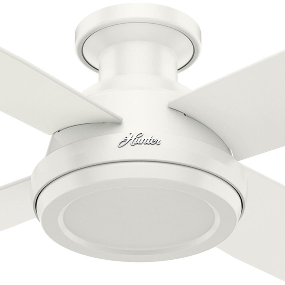Hunter Dempsey 52&quot; Low Profile Ceiling Fan in Fresh White, , large
