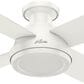Hunter Dempsey 52" Low Profile Ceiling Fan in Fresh White, , large