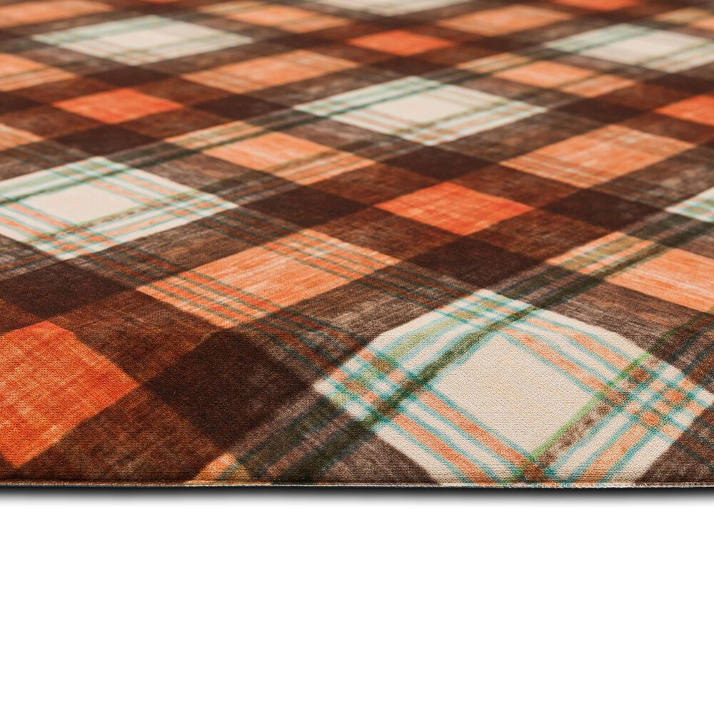 Mohawk Dri-Pro Deluxe Harvest Chalk Plaid 1&#39;8&quot; x 3&#39;6&quot; Multicolor Area Rug, , large
