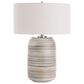 Uttermost Prospect Large Table Lamp in Brown, Taupe, Cream, Blue and Brushed Nickel, , large