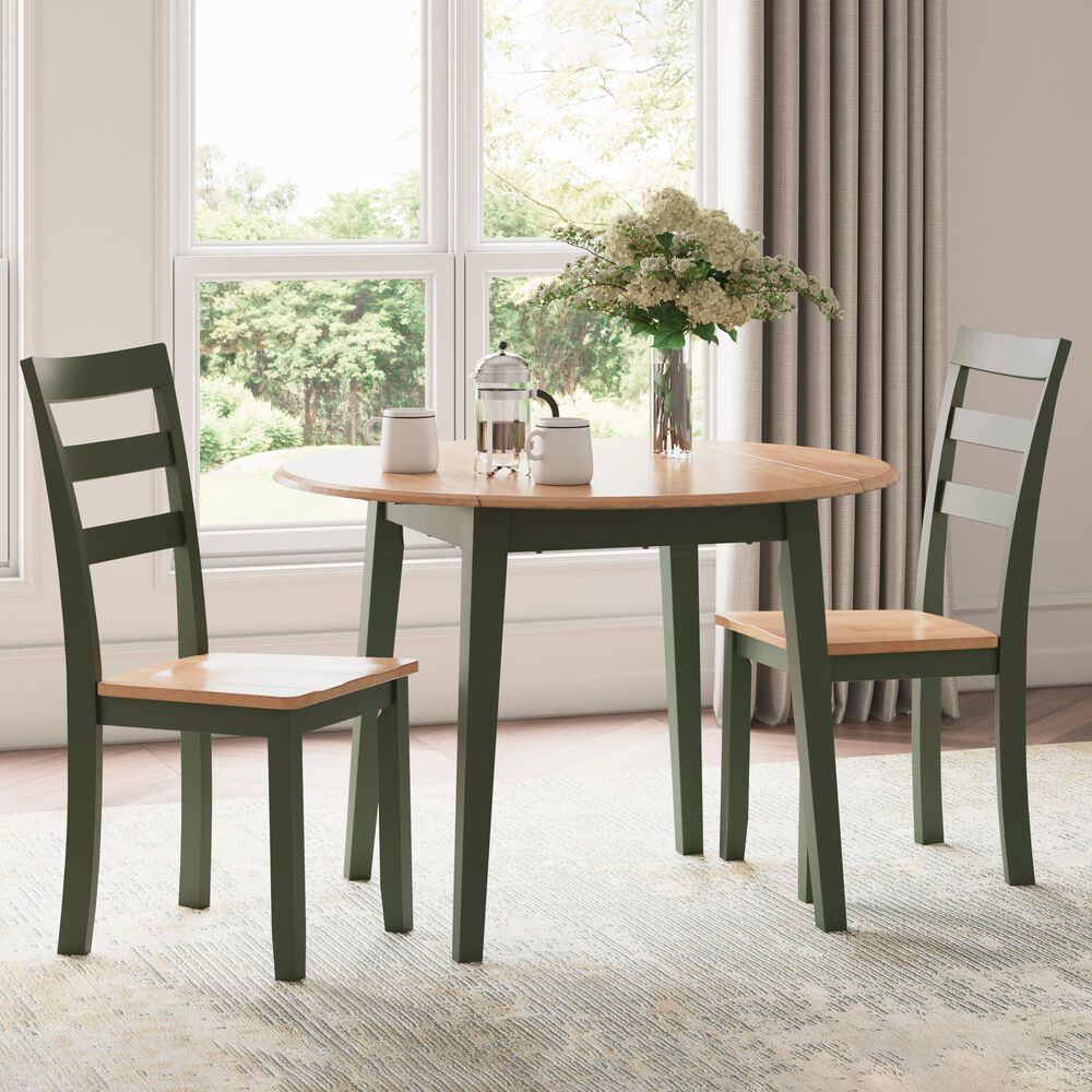 Ashley Gesthaven 3-Piece Dining Set in Natural and Green, , large