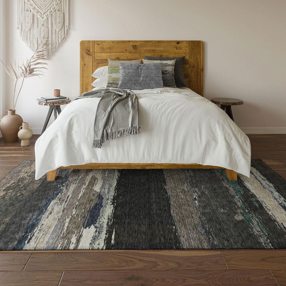 37B Trevi TV8 10&#39; x 14&#39; Black Area Rug, , large