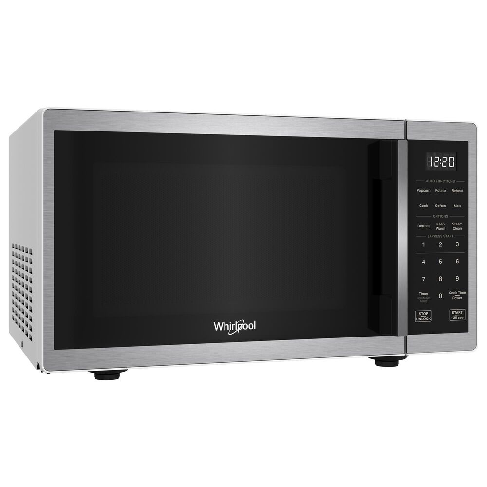 Whirlpool 0.9 Cu. Ft. Countertop Microwave with Steam Clean in Stainless Steel, , large