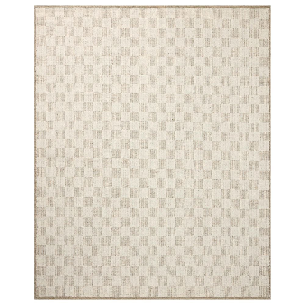 Loloi Knox Ivory and Khaki 7"9" x 9"9" Area Rug, , large