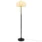 Hampton Park Serin Floor Lamp in Black and Antique Gold, , large
