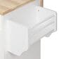 HOMLUX 59" Kitchen Island with 2 Pull Out Cabinet Organizers in White, , large