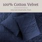 Timberlake 3-Piece Velvet King Quilt Set in Navy, , large
