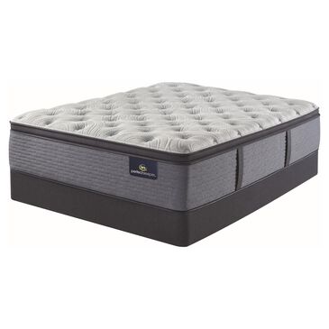 Serta Perfect Sleeper Comfort Cove Plush Pillow Top Queen Mattress with Low Profile Box Spring, , large