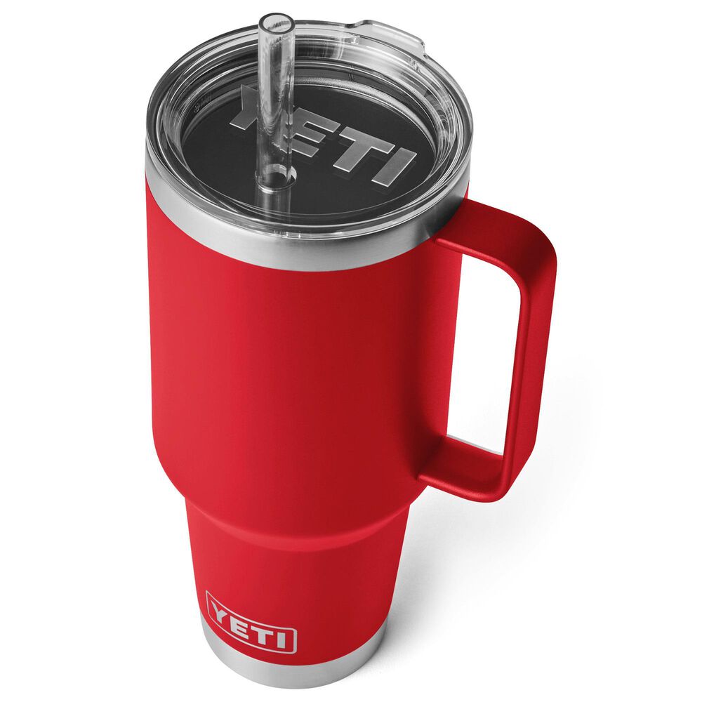 YETI Rambler 42 Oz Straw Mug with Straw Lid in Rescue Red, , large