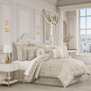 J. Queen New York Lazlo 4-Piece Queen Comforter Set in Ivory, , large