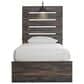 Ashley Drystan Twin Dual Storage Bed in Brown Rustic, , large