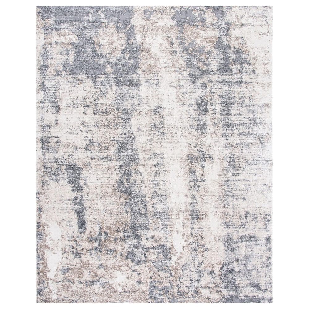 Safavieh Aston ASN713 9" x 12" Ivory and Grey Area Rug, , large