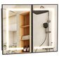 HOMLUX 40" x 32" Bathroom Medicine Cabinet with Mirror in Black, , large