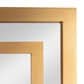 Creative Coop Vintage Glass Wall Mirror in Gold, , large