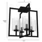 Hunter Kerrison 4-Light Flush Mount in Natural Iron, , large