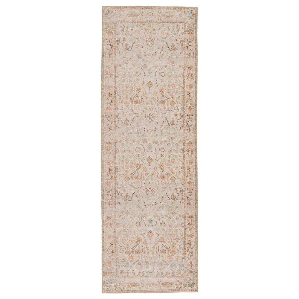 Jaipur Kindred Pastel Parchment and Oak Buff 2"6" x 7"6" Runner, , large