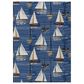 Dalyn Rug Company Harbor HA8 2"3" x 7"6" Navy Indoor/Outdoor Runner, , large