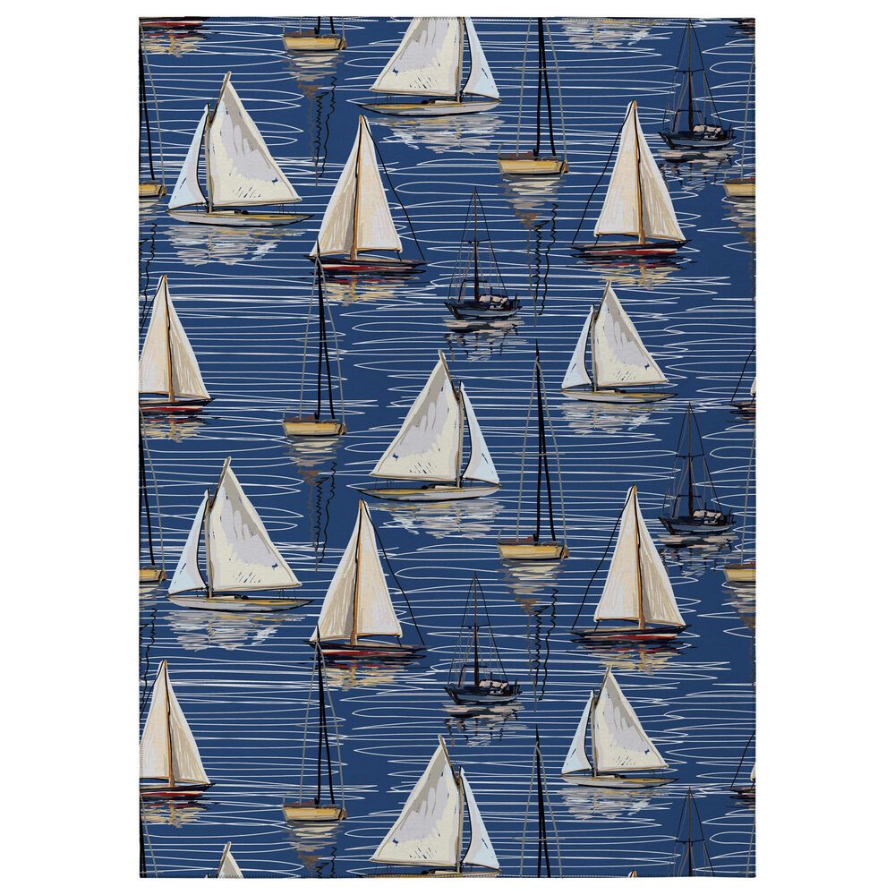 Dalyn Rug Company Harbor HA8 2"3" x 7"6" Navy Indoor/Outdoor Runner, , large