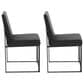 Lumisource Fuji Dining Chair in Black/Black (Set of 2), , large