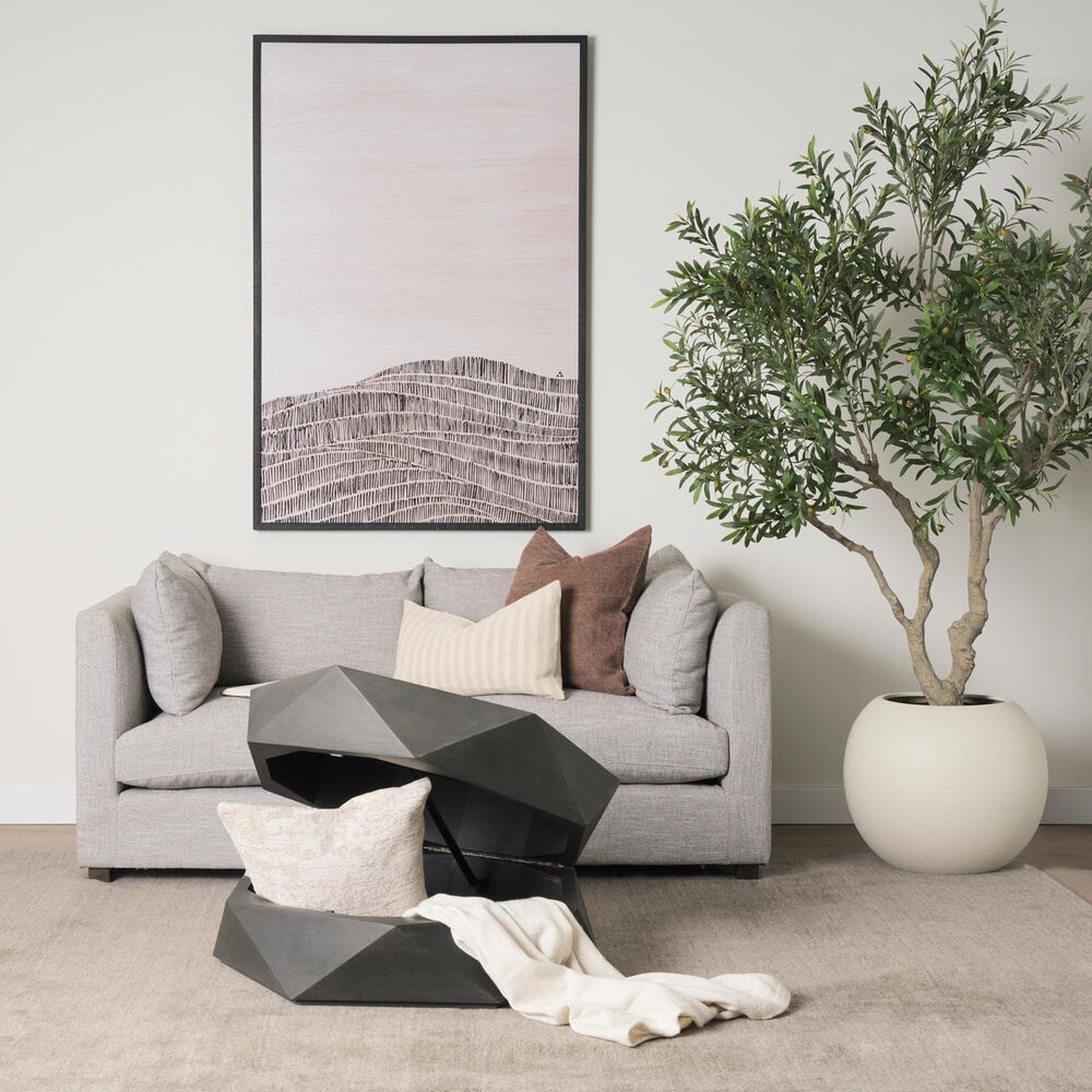 Mercana Arreto 36" Hexagon Coffee Table in Black, , large