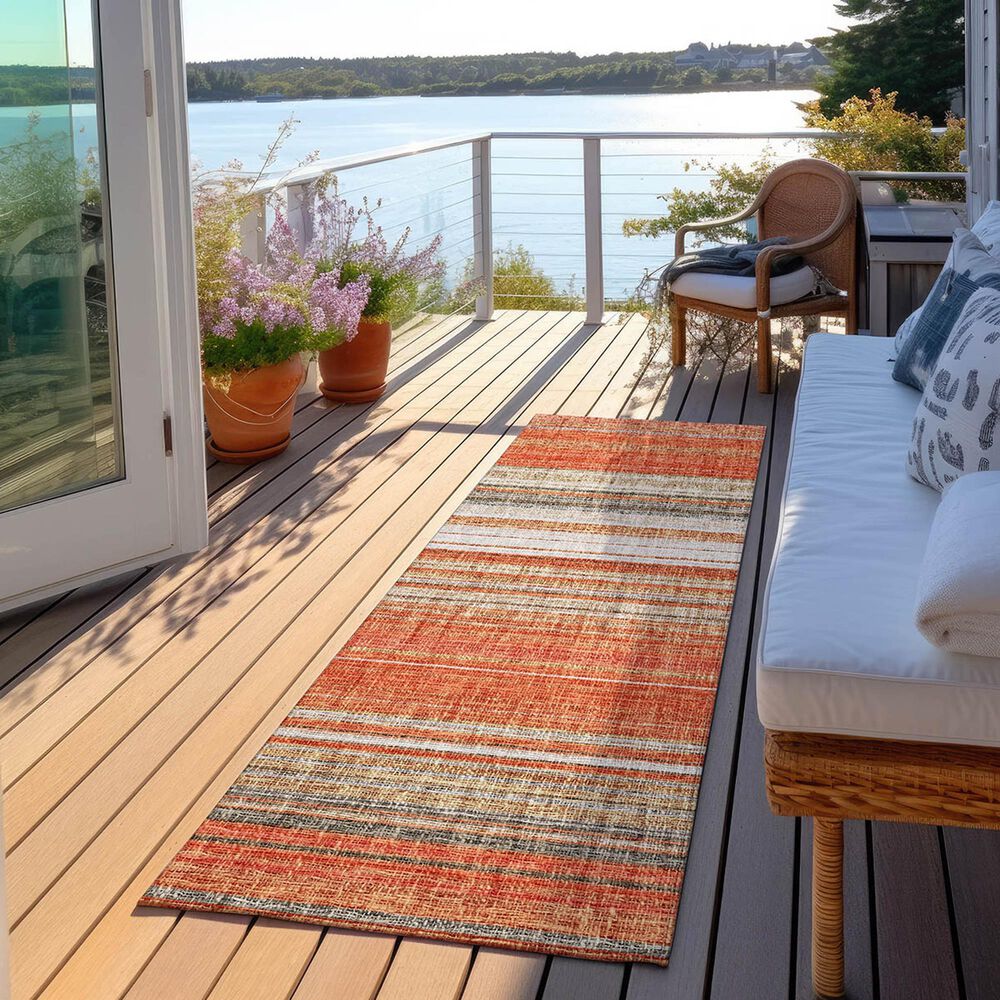 Dalyn Rug Company Portico PO2 Coral 2&#39;3&quot; x 7&#39;6&quot; Runner, , large