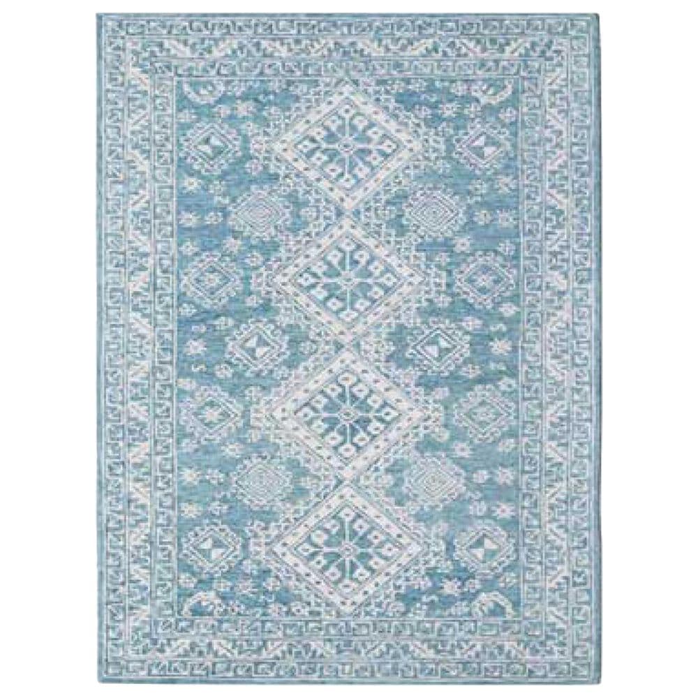Amer Rugs Boston 7"6" x 9"6" Teal Blaze Area Rug, , large