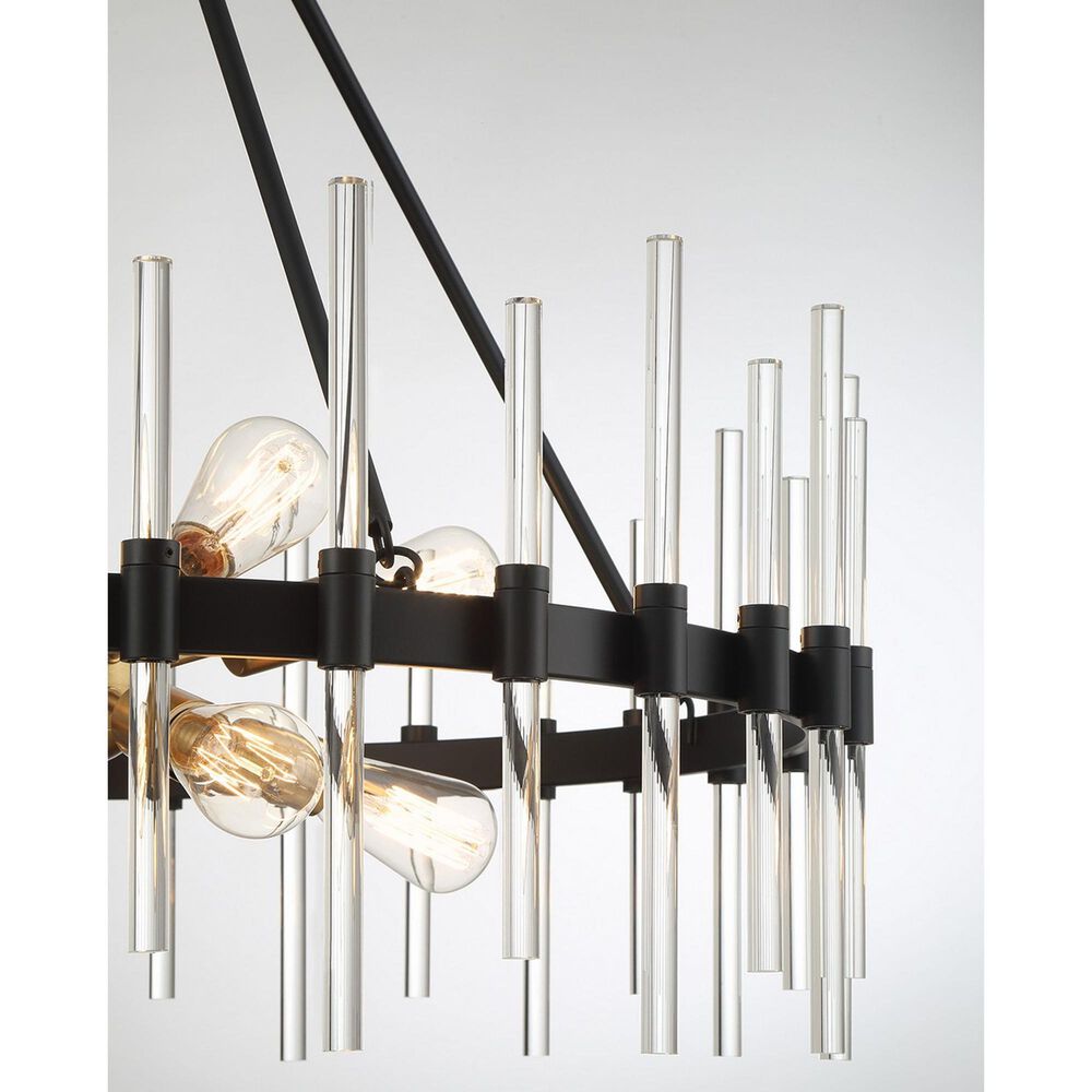 Savoy House Santiago 8 Light Pendant in Matte Black, , large