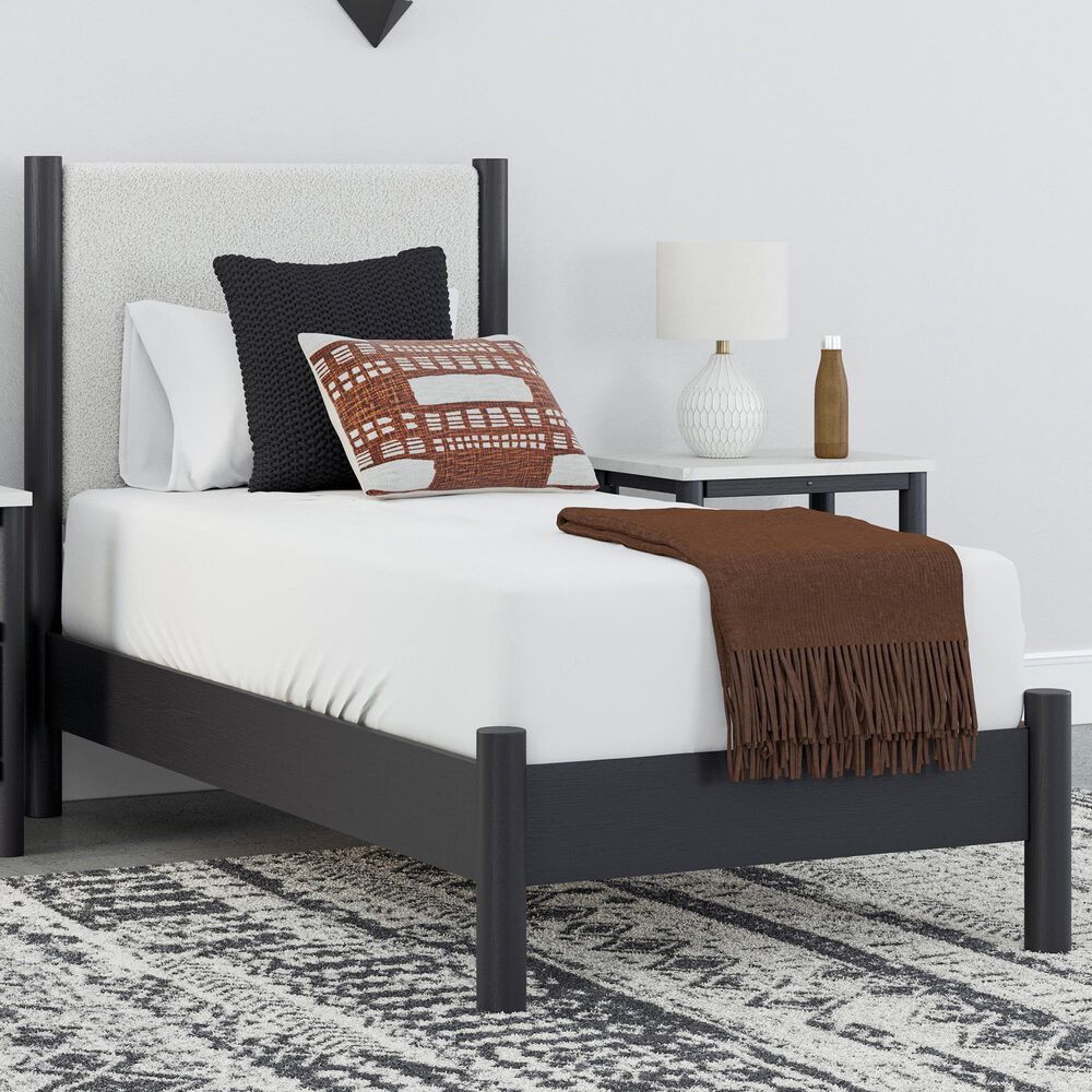 Ashley Cadmori Twin Panel Bed in Black, , large