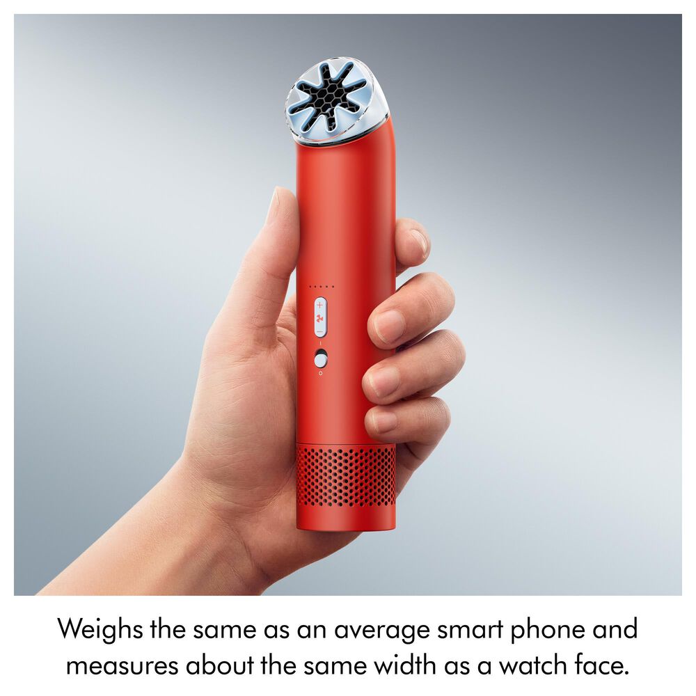 Dyson HushJet Mini Cool Fan in Carnelian/Sky, , large