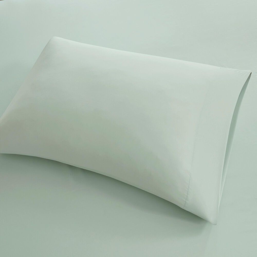 Hampton Park Smart Cool Microfiber 4-Piece Full Sheet Set in Aqua, , large