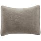 HiEnd Accents Stone Washed Velvet Standard Pillow Sham in Taupe, , large