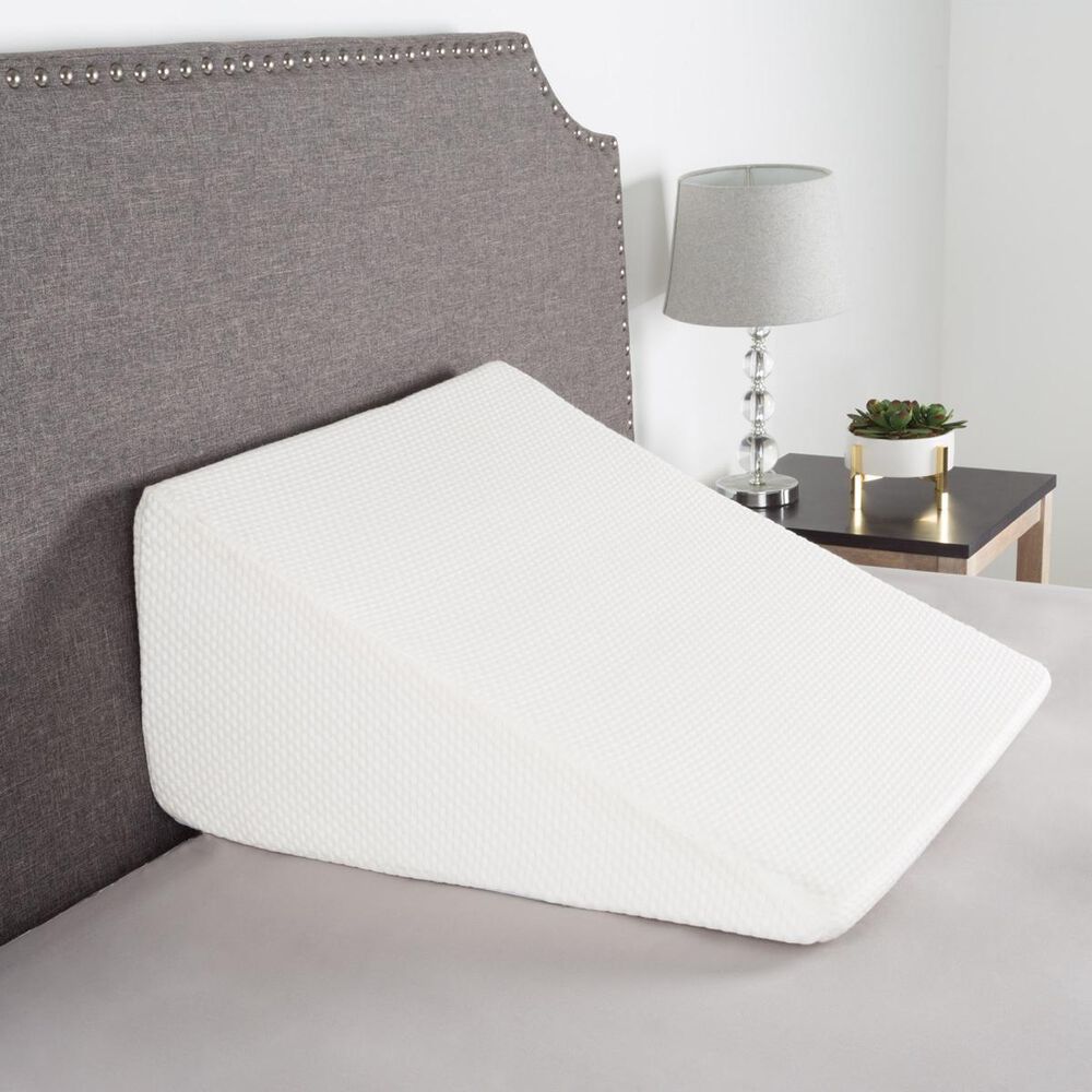 Timberlake Lavish Home High Wedge Memory Foam Pillow in Ivory, , large